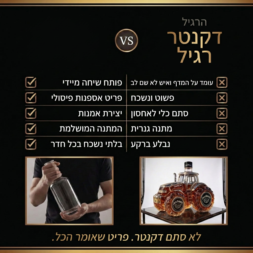 דקנטר ויסקי - טבלת השוואה